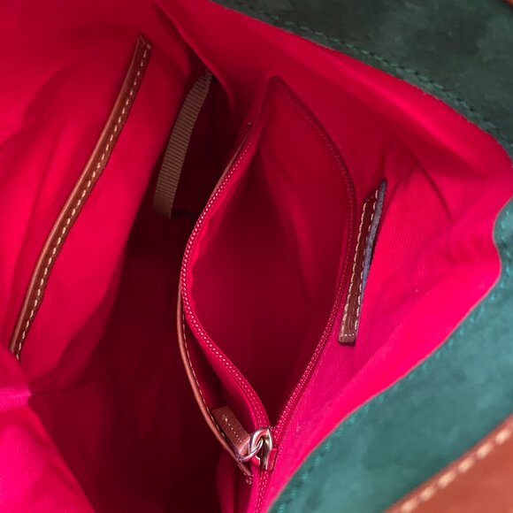 Dooney & Bourke Chestnut Leather Florentine Crossbody Bag - Picture 13 of 16